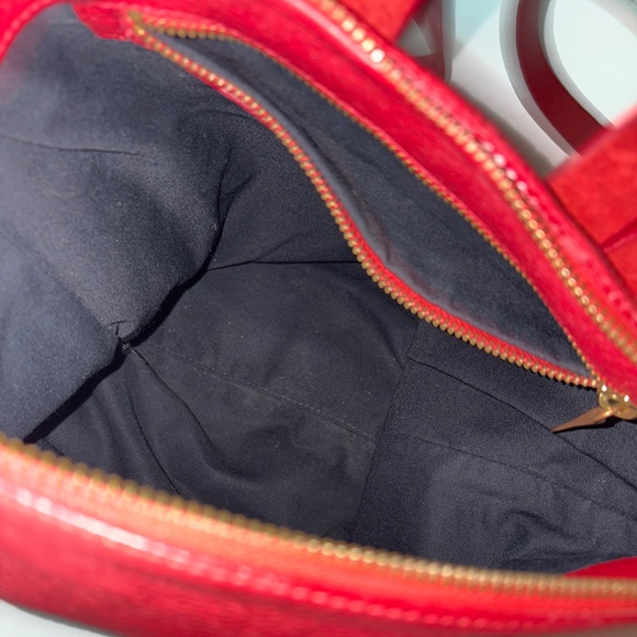 Jigsaw Red Leather Backpack main image 10